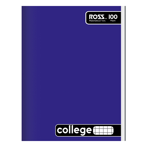 Cuaderno College Ross 7mm 100 Hojas unidad